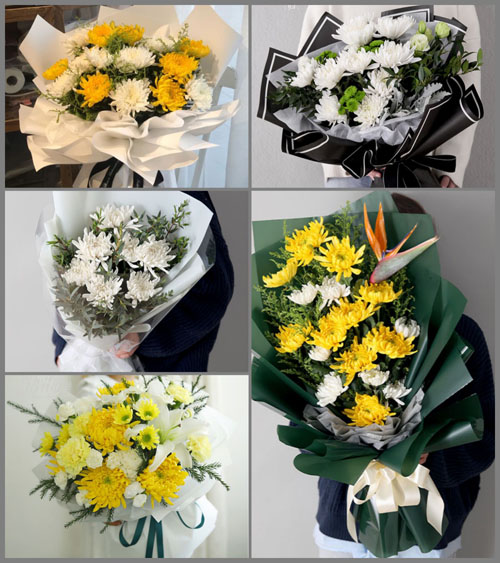 贵州遵义播州区鸭溪镇白事花束代送